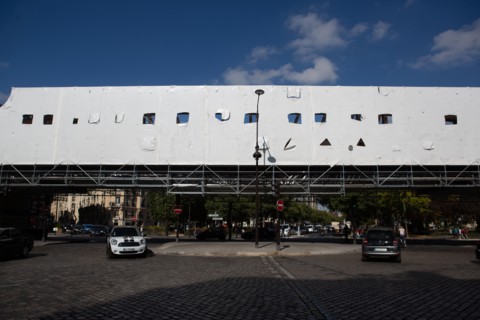 Paris, chantier de rénovation du métro ligne 6