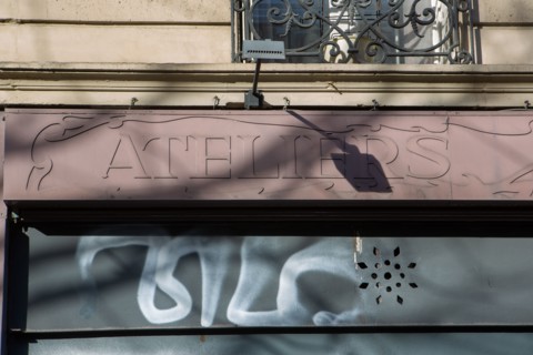 Paris, former workshops sign