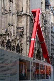 Cathédrale Notre-Dame de Paris, one year after the fire on the evening of 15 April 2019