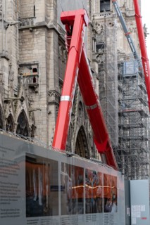 Cathédrale Notre-Dame de Paris, one year after the fire on the evening of 15 April 2019