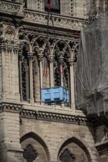 Cathédrale Notre-Dame de Paris, one year after the fire on the evening of 15 April 2019