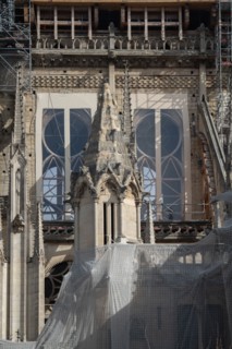 Cathédrale Notre-Dame de Paris, one year after the fire on the evening of 15 April 2019