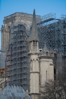 Cathédrale Notre-Dame de Paris, one year after the fire on the evening of 15 April 2019