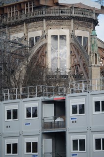 Cathédrale Notre-Dame de Paris, one year after the fire on the evening of 15 April 2019