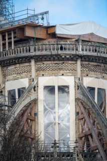 Cathédrale Notre-Dame de Paris, one year after the fire on the evening of 15 April 2019