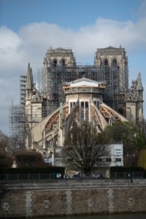 Cathédrale Notre-Dame de Paris, one year after the fire on the evening of 15 April 2019