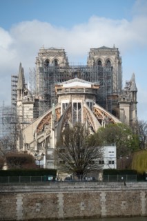 Cathédrale Notre-Dame de Paris, one year after the fire on the evening of 15 April 2019