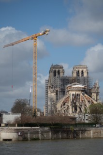 Cathédrale Notre-Dame de Paris, one year after the fire on the evening of 15 April 2019