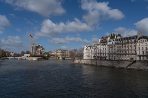 Cathédrale Notre-Dame de Paris, one year after the fire on the evening of 15 April 2019
