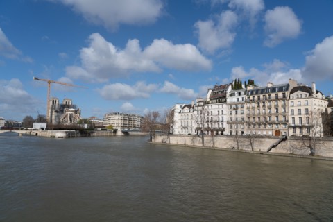 Cathédrale Notre-Dame de Paris, one year after the fire on the evening of 15 April 2019