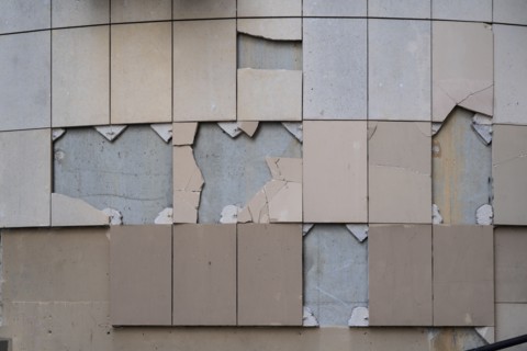 Paris, broken wallplates