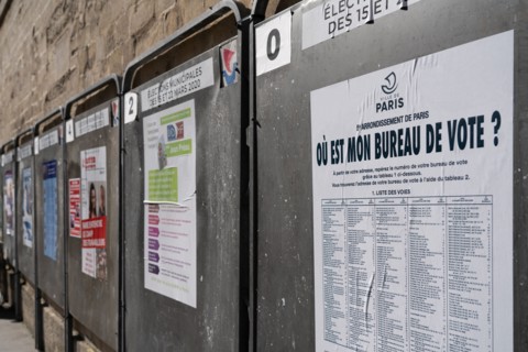 Paris, election signs