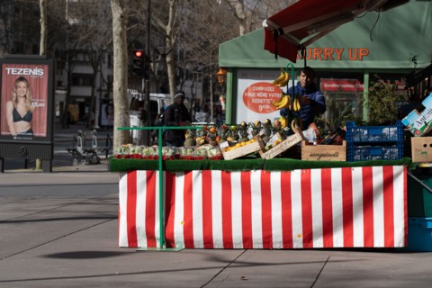 Paris, grocery on the Boulevard Montparnasse