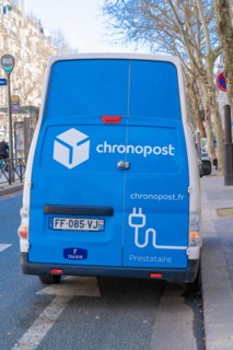 Paris, Chronopost delivery truck