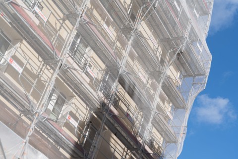 Paris, immeuble en ravalement