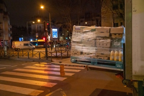Paris, approvisionnement des commerces