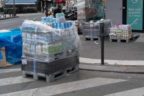 Paris, approvisionnement des commerces