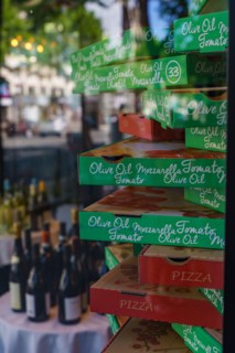 Paris, pizza boxes