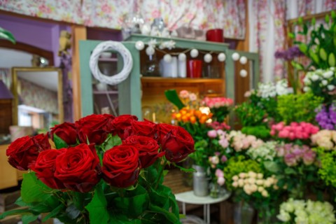Paris, flower shop on rue d'Alésia