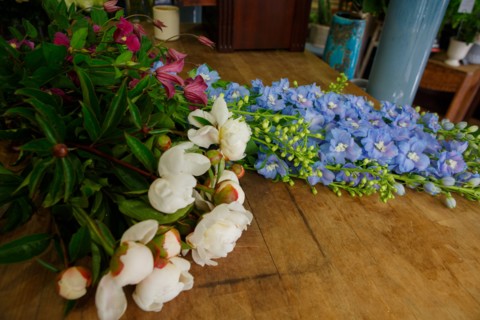 Paris, flower shop on rue d'Alésia