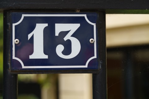 Paris, plaque numéro 13