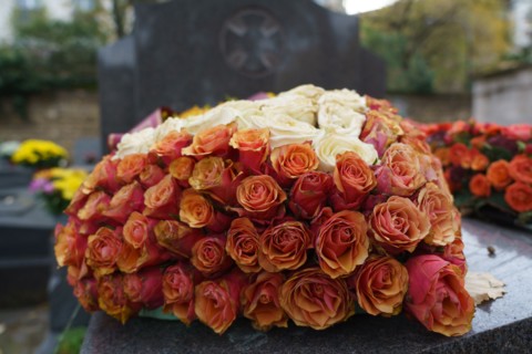 Paris, Montparnasse Cemetery at All Saints' Day