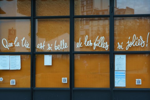 Paris, restaurant fermé pour cause de pandémie Covid-19