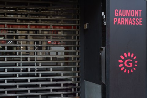 Paris, cinéma Gaumont Parnasse fermé pour cause de pandémie Covid-19