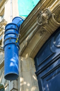 Chantier de ravalement à Reims