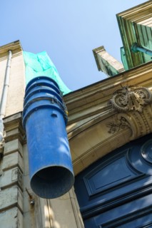 Chantier de ravalement à Reims