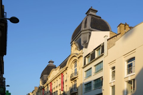 Façade des Galeries Lafayette à Reims