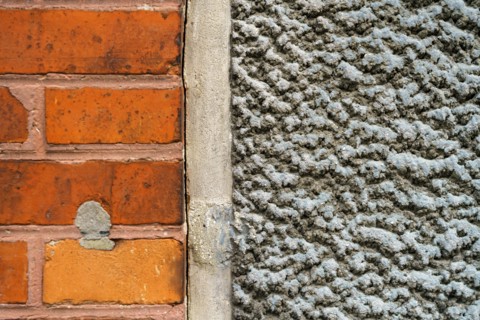 Reims, brick and plaster
