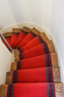 Paris 15th arrondissement, staircase carpet in a building