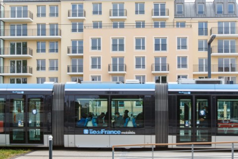 Tramway station in Choisy-le-Roi
