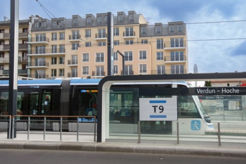 Tramway station in Choisy-le-Roi