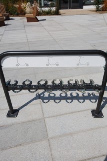 Rueil-Malmaison, parking rack for scooters
