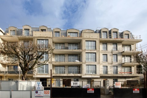 Chantier de construction à Rueil-Malmaison