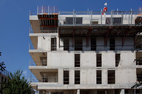 Chantier de construction à Rueil-Malmaison
