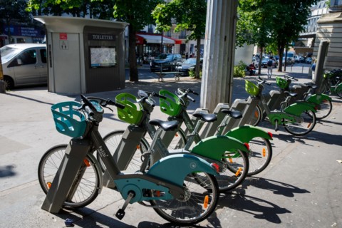 Sation Vélib', Paris