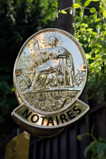 Notary plaque, Paris