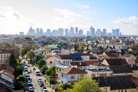 La Défense vue depuis la ville de Colombes