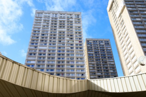Paris, esplanade of Les Olympiades