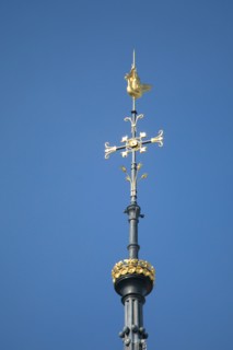 Paris, pose de la nouvelle flèche de Notre-Dame de Paris