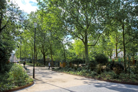 Public park in Paris