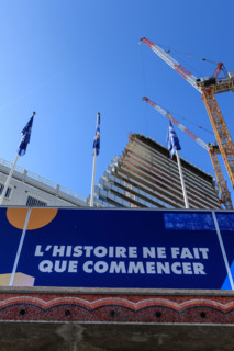 Paris, the Tour Triangle construction site