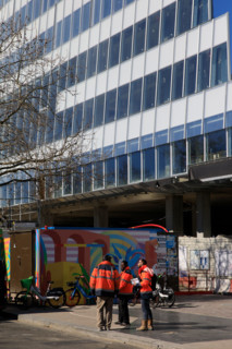 Paris, the Tour Triangle construction site