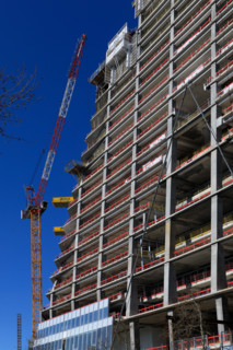 Paris, the Tour Triangle construction site