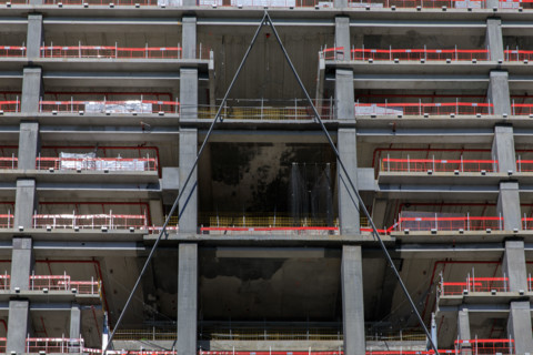 Paris, the Tour Triangle construction site