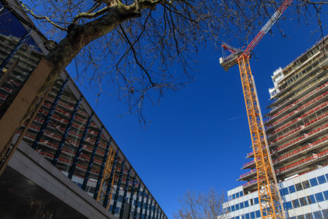 Paris, the Tour Triangle construction site