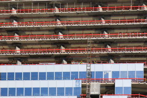 Paris, the Tour Triangle construction site